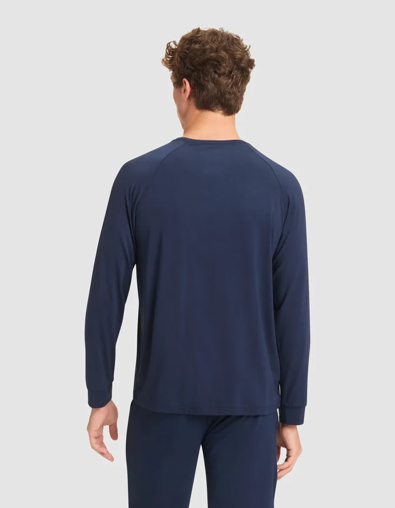 Men's Bamboo Stretch-Knit Long Sleeve Pajama Top