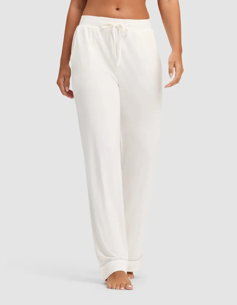 Pantalon de pyjama en maille extensible en bambou pour femme - Grande taille