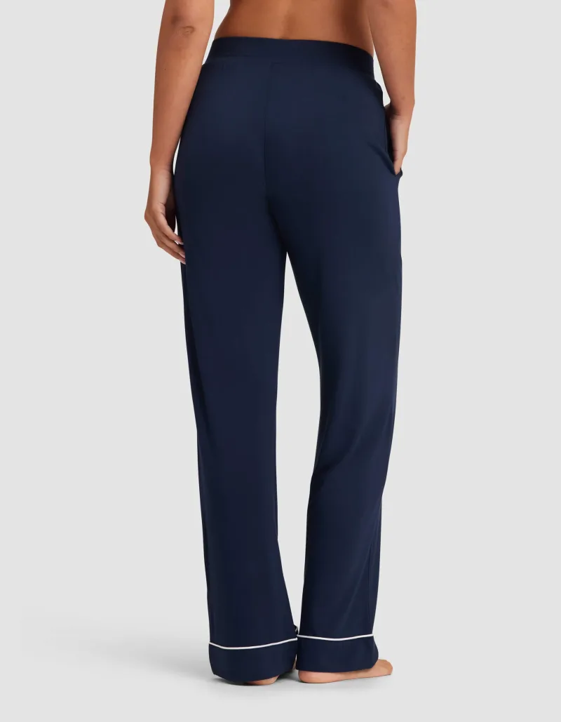 Pantalon de pyjama en maille extensible en bambou pour femme