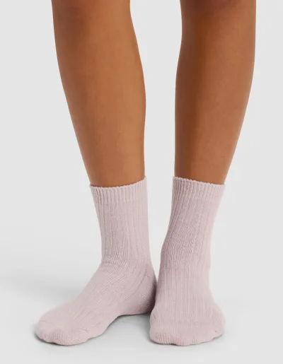 Women's Plush Lounge Quarter Sock